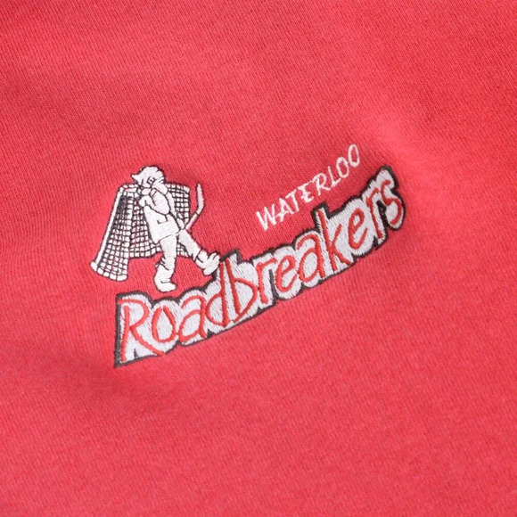 Vintage 90's Russell Athletic Zip Up Hooded Red Sweater  XXL Made In U.S.A. - Picture 11 of 12